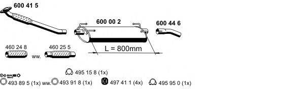 ERNST 340020 Exhaust System